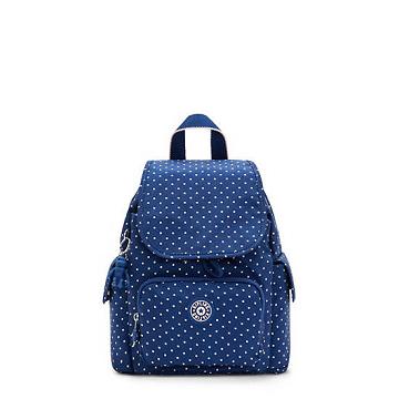 Kipling City Pack Mini Printed Backpack Ryggsäck Blå | SE 1193QM